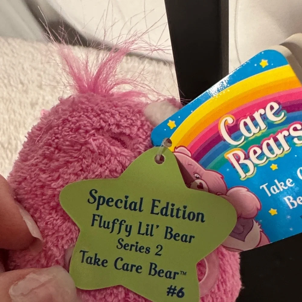 Care Bears Take Care Bear 7” Plush NWT Special Edition Fluffy Lil Series 2